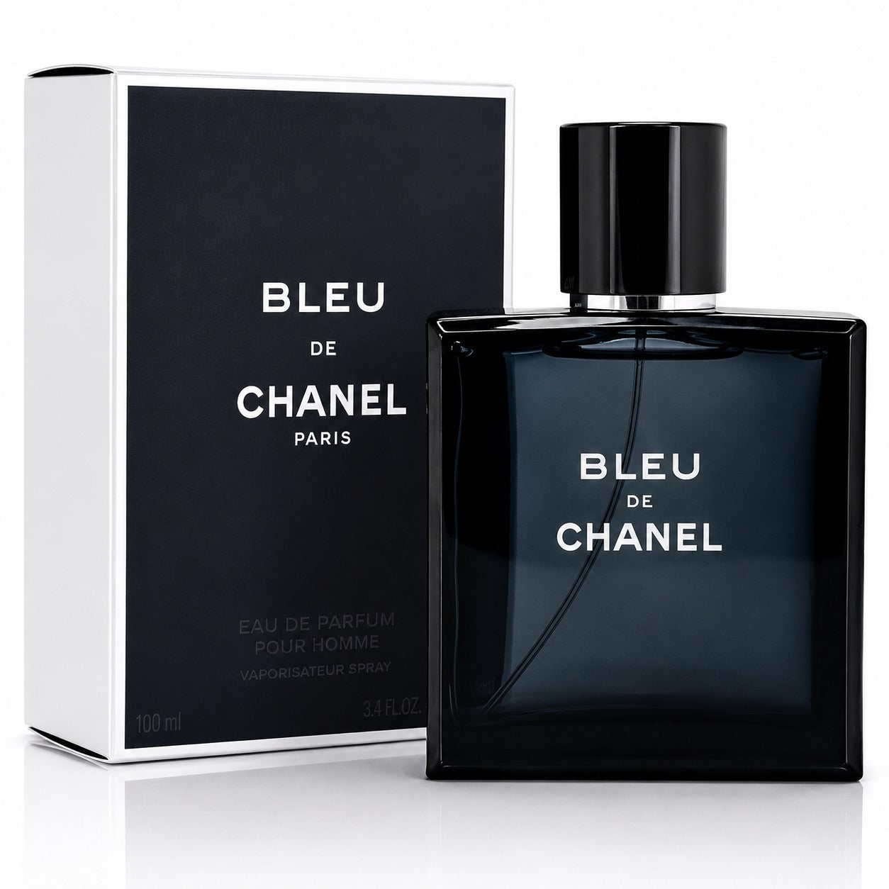 BLEU DE CHANEL Eau de Parfum Spray for Men 100ml / 3.4 fl oz – Long Lasting Woody Aromatic Fragrance