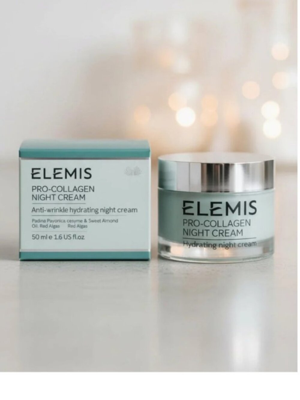 ELEMIS Pro-Collagen Night Cream 50ml – Anti-Wrinkle Hydrating Luxury Facial Moisturizer, New in Box